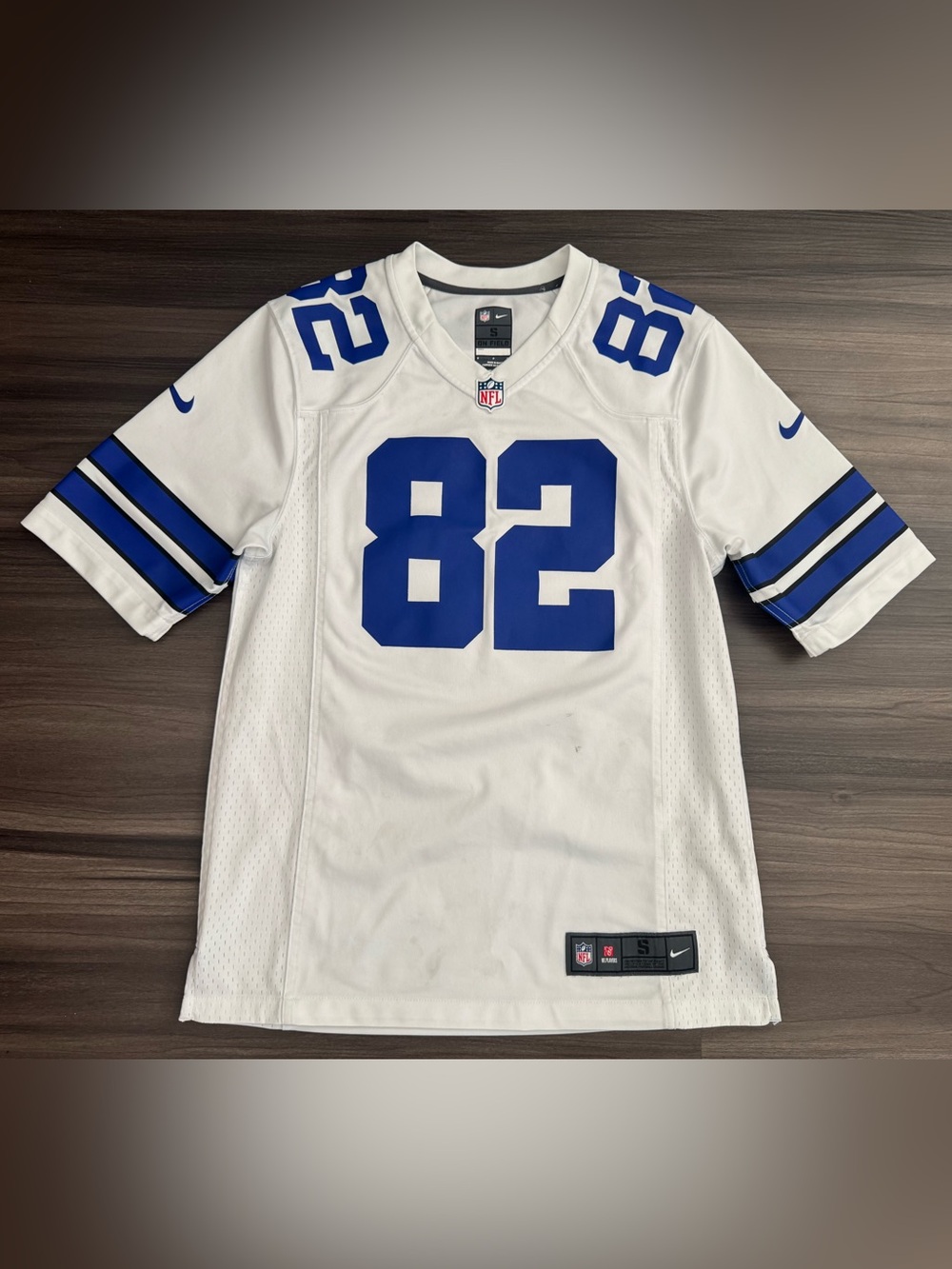 Nike Dallas Cowboys Jason Witten #82 NFL On Field Game Away Jersey Men Small